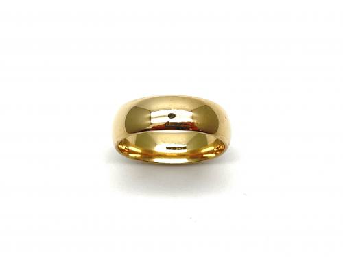 9ct Yellow Gold Soft Court Wedding Ring