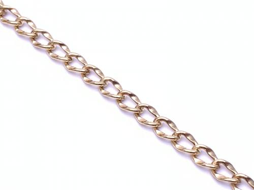 9ct Yellow Gold Curb Bracelet 7 1/2inch