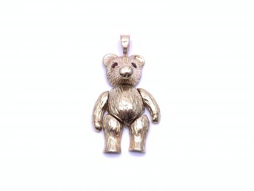 9ct Garnet Teddy Bear Pendant