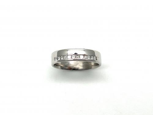 Palladium Diamond set Wedding Ring