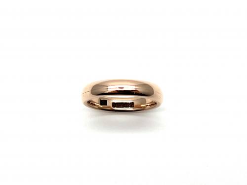 9ct Rose Gold Plain Wedding Ring 4mm
