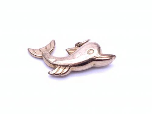9ct Yellow Gold Dolphin Charm