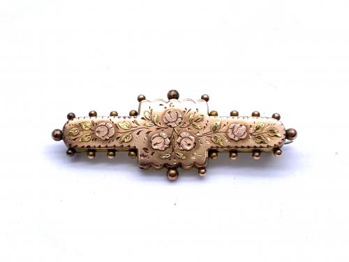 9ct Rose Gold Brooch Birmingham 1889