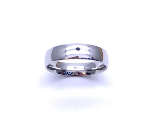 Platinum Slight Court Wedding Ring 5mm