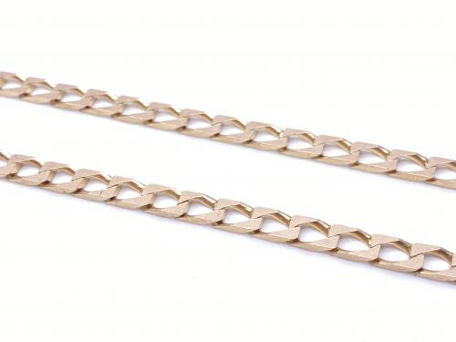 9ct Yellow Gold Square Curb Chain