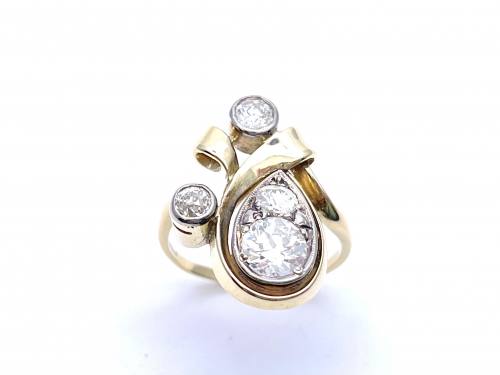 Diamond 4 Stone Ring Est 1.20ct