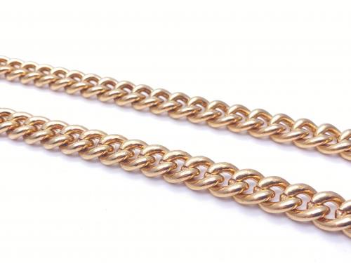 9ct Yellow Gold Curb Necklet 22 Inches