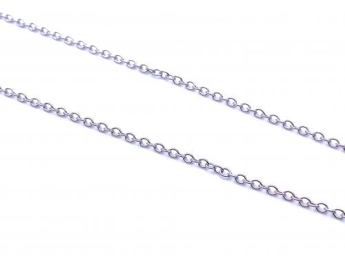 Silver Oval Trace Chain 20 inch