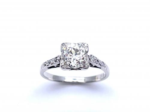 An Old Diamond Solitaire Ring 1.15ct