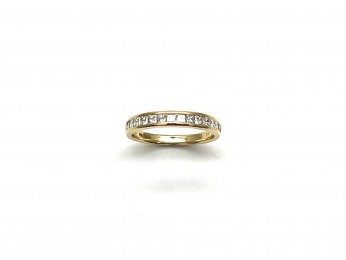 18ct Princess Cut Diamond Eternity Ring 0.51ct