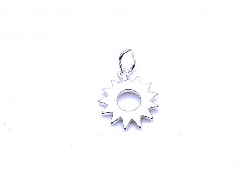 Silver Sun Pendant/Charm