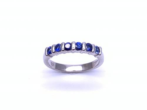 18ct Synthetic Sapphire Eternity Ring
