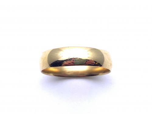18ct Yellow Gold Court Wedding Ring