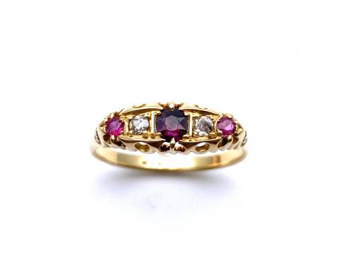 A Vintage Ruby and Diamond Eternity Ring