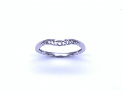 Platinum Diamond Wishbone Ring