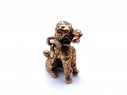 9ct Yellow Gold Poodle Charm