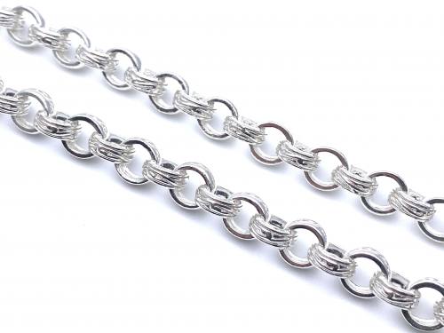 Silver Round Belcher Chain 20 Inch