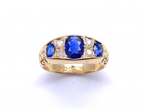 18ct Sapphire & Diamond Ring Chester