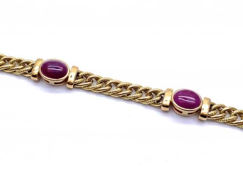 18ct Synthetic Ruby Bracelet