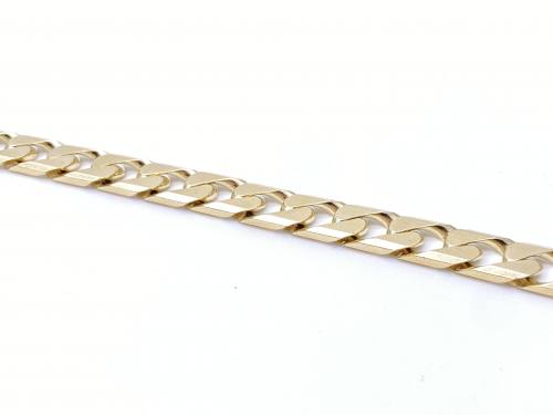 9ct Yellow Gold Curb Bracelet 8.5Inches