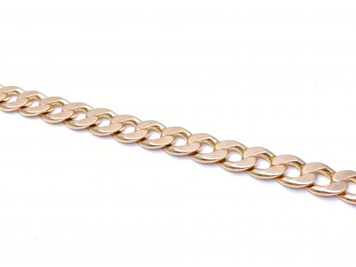 9ct Yellow Gold Curb Bracelet 9.5Inches