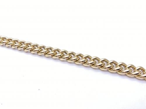 9ct Yellow Gold Curb Bracelet 8 Inches