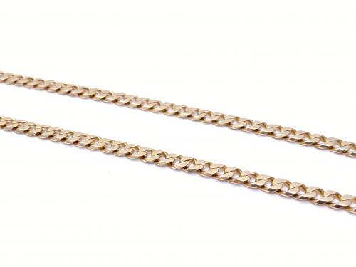 9ct Yellow Gold Curb Chain 21 Inches