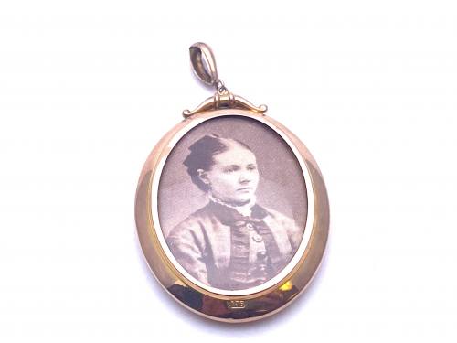 An Old Open Picture Locket