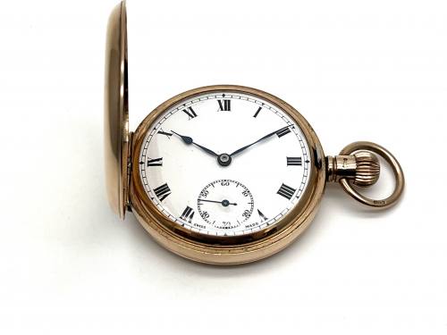 An Old 9ct Full Hunter Pocket Watch Chester 1930