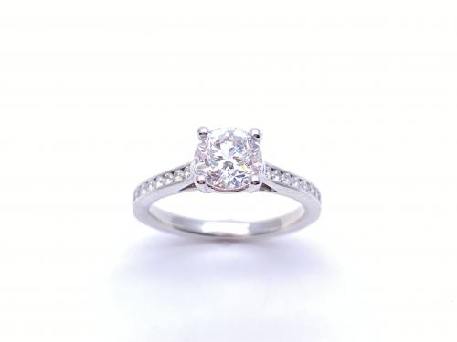 Platinum Diamond Solitaire Ring