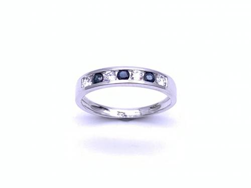 9ct Sapphire & CZ Eternity Ring