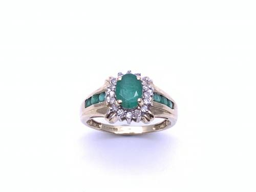 14ct Emerald & Diamond Rings