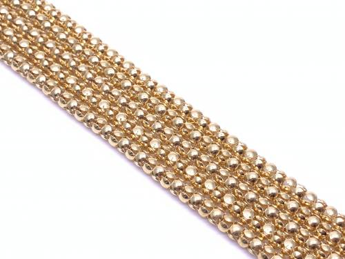 9ct Yellow Gold 5 Row Bead Bracelet