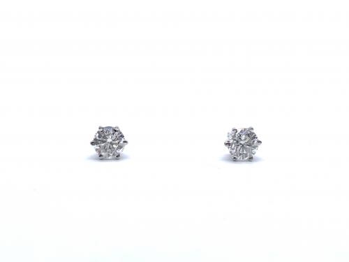 18ct Diamond Stud Earrings Est 1.30ct