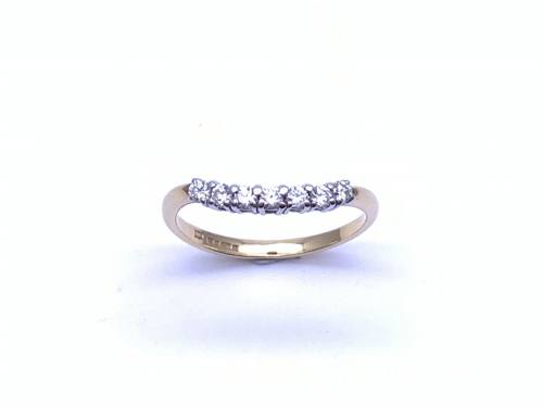 18ct Diamond Curved Eternity Ring