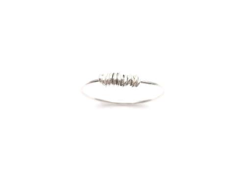 Silver Wrapped Wire Ring