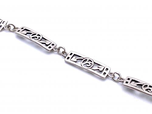 925 Celtilc Style Bracelet 7 3/4 Inch