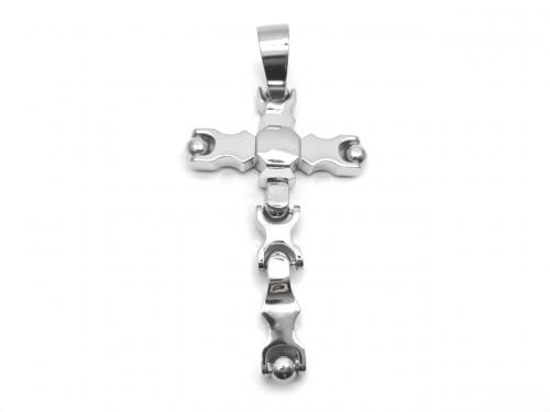 Silver Jointed Moveable Cross Pendant