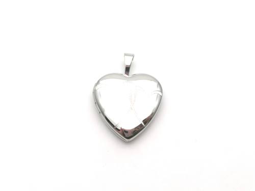 Silver Heart Shaped Locket 15 x 15mm