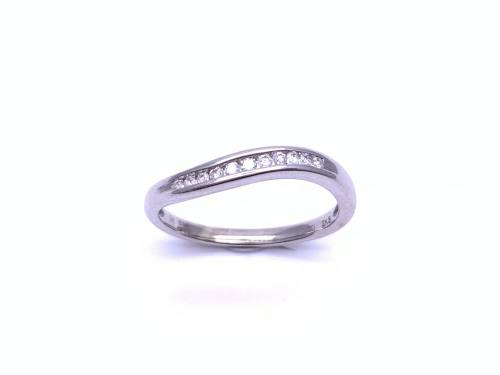 9ct Diamond Wave Eternity Ring