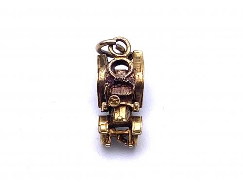 9ct Yellow Gold Old Car Charm