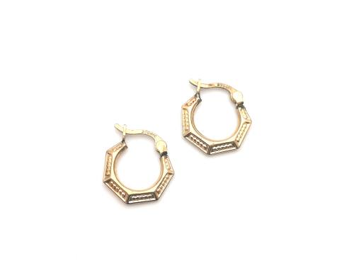 9ct Yellow Gold Small Hoops