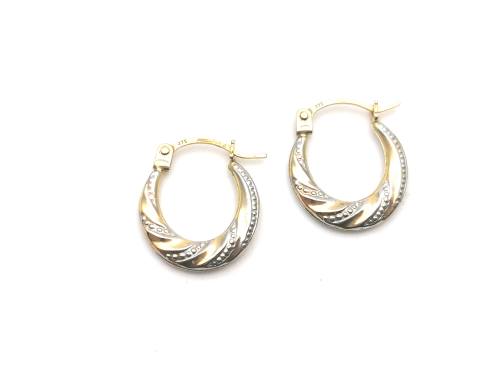 9ct Yellow Gold Small Hoop Earrings