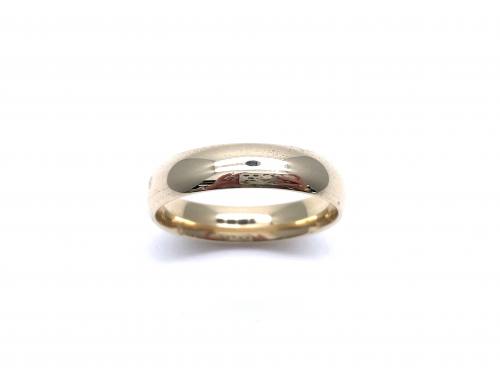 9ct Yellow Gold Plain Wedding Ring 5mm