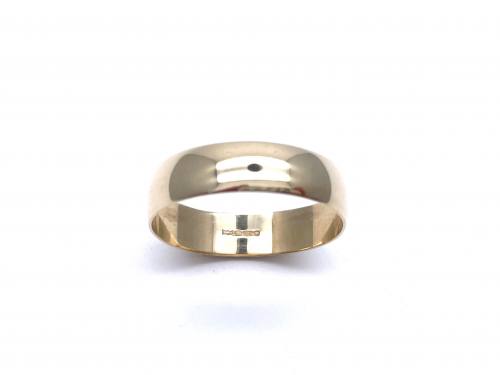 9ct Yellow Gold Plain Wedding Ring 5mm