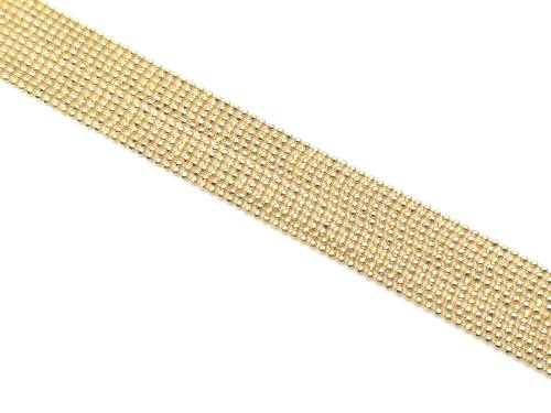 9ct Yellow Gold 12 Row Bead Bracelet