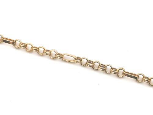9ct Yellow Gold T-bar Bracelet