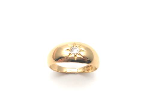 A Vintage 18ct Yellow Gold Diamond Solitaire Ring