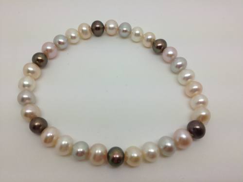 Multi Fresh Water Cultured Pearl Bracelet