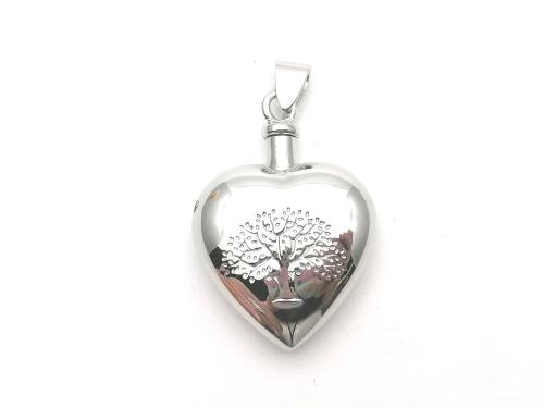 Silver Heart Tree Of Life Ashes Locket